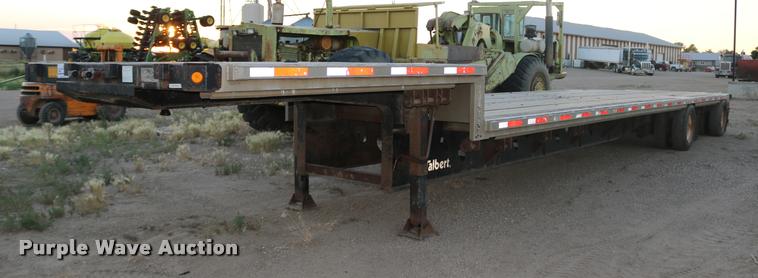 image for item DB9358 1999 Talbert TSDW-80K-T1-C drop deck equipment trailer
