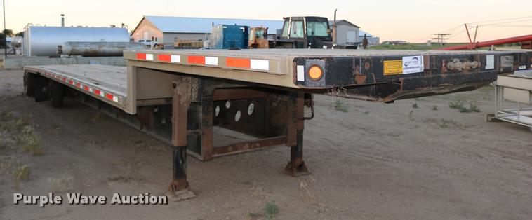 image for item DB9358 1999 Talbert TSDW-80K-T1-C drop deck equipment trailer