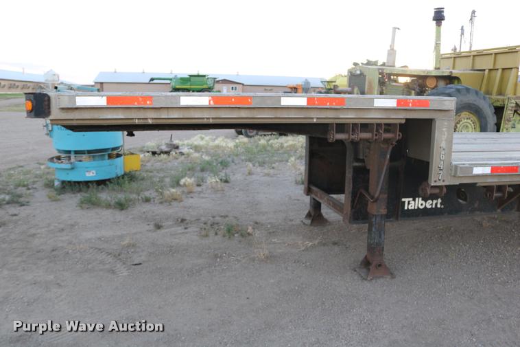 image for item DB9358 1999 Talbert TSDW-80K-T1-C drop deck equipment trailer