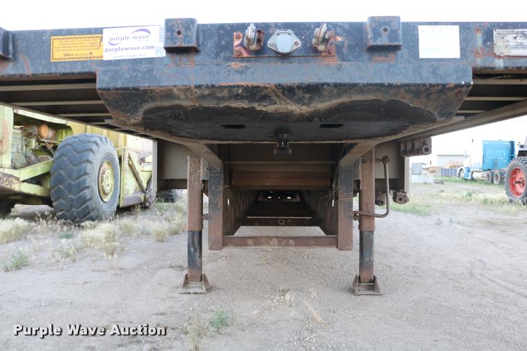 image for item DB9358 1999 Talbert TSDW-80K-T1-C drop deck equipment trailer