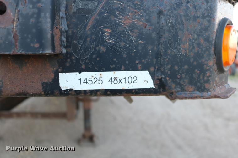 image for item DB9358 1999 Talbert TSDW-80K-T1-C drop deck equipment trailer