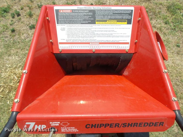 image for item DE9161 Troy-Bilt 47057 chipper/shredder