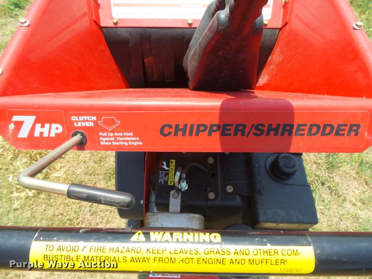 image for item DE9161 Troy-Bilt 47057 chipper/shredder