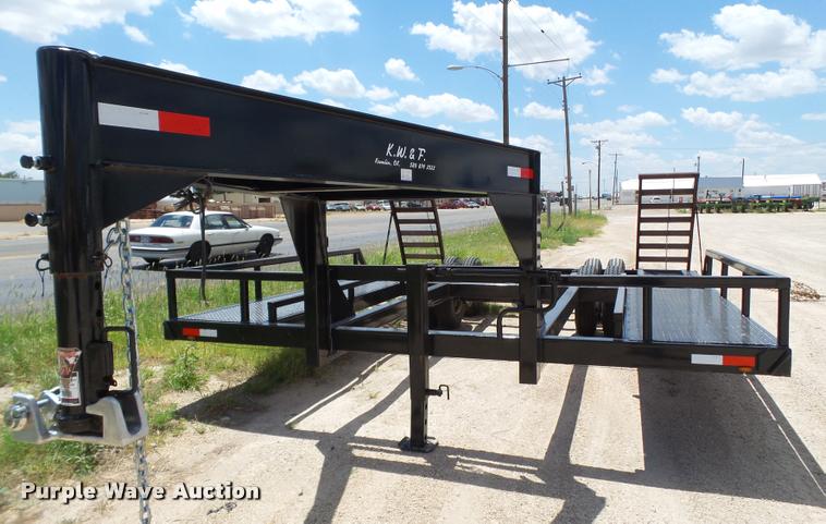 image for item DL9090 2015 KW&F swather trailer