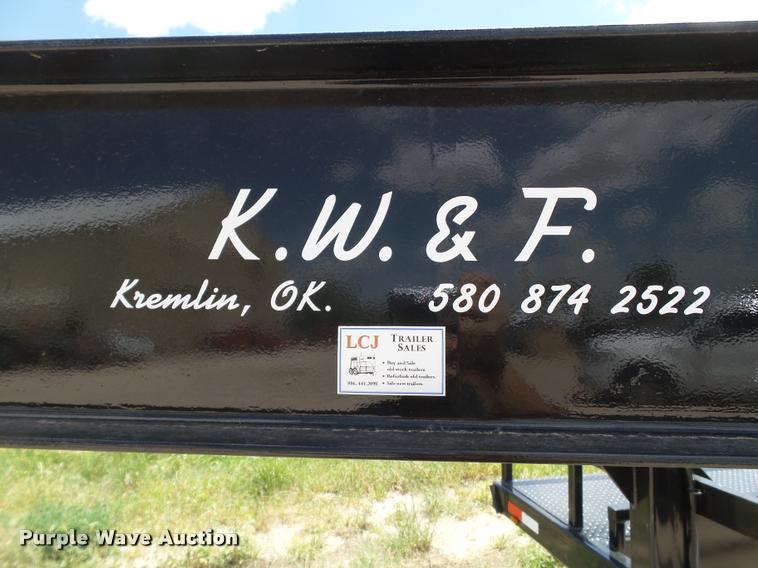image for item DL9090 2015 KW&F swather trailer