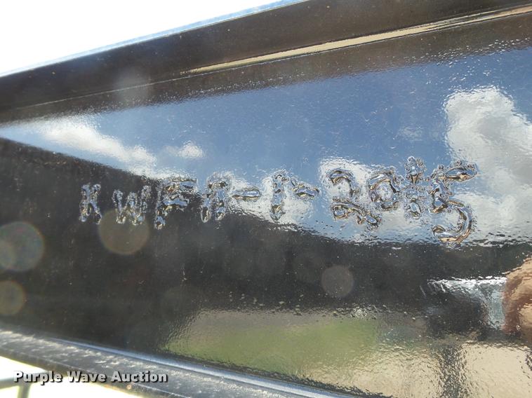 image for item DL9090 2015 KW&F swather trailer
