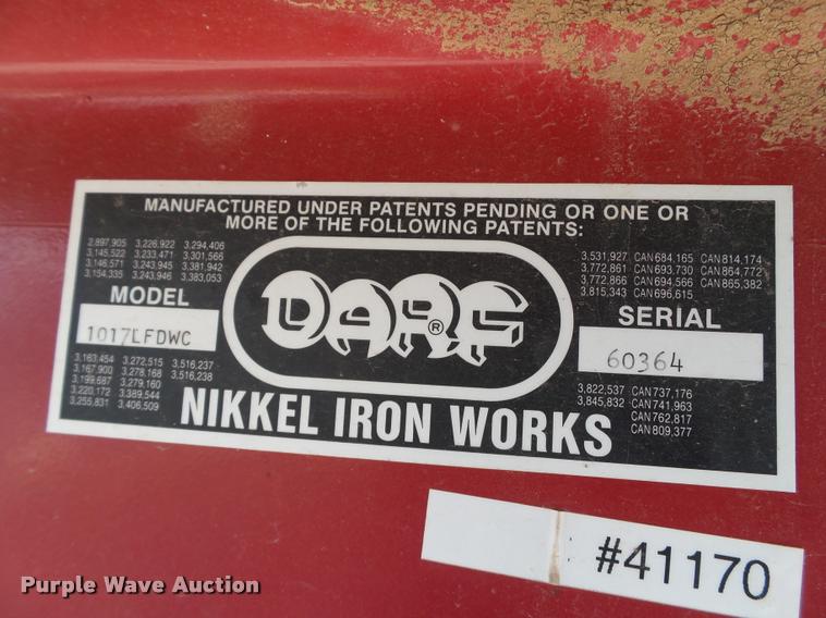 image for item DL9091 Darf 1017L FDWC hay rake