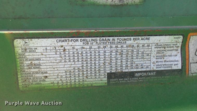 image for item DR9575 John Deere 455 grain drill