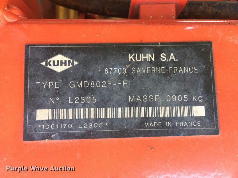 image for item G1363 Kuhn GMD802F disc mower