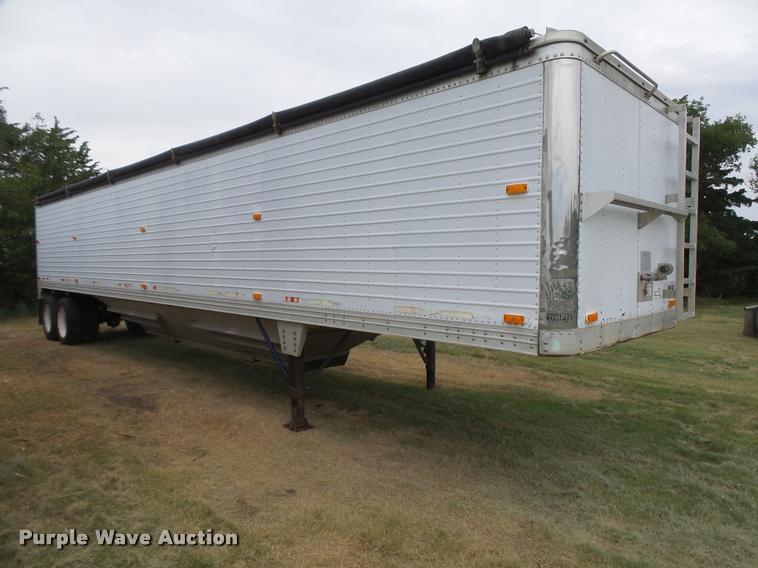 image for item DB2714 1996 Timpte double hopper bottom grain trailer