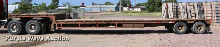 image for item DM9376 1981 Transcraft DTX-18-14 drop deck equipment trailer