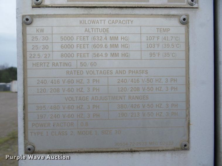 image for item BI9629 Hollingsworth MEP-005A generator