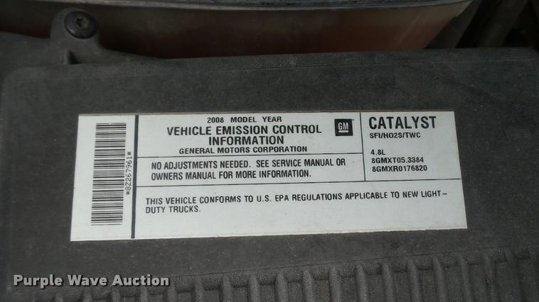 image for item DA1177 2008 Chevrolet Silverado 1500 Ext. Cab pickup truck