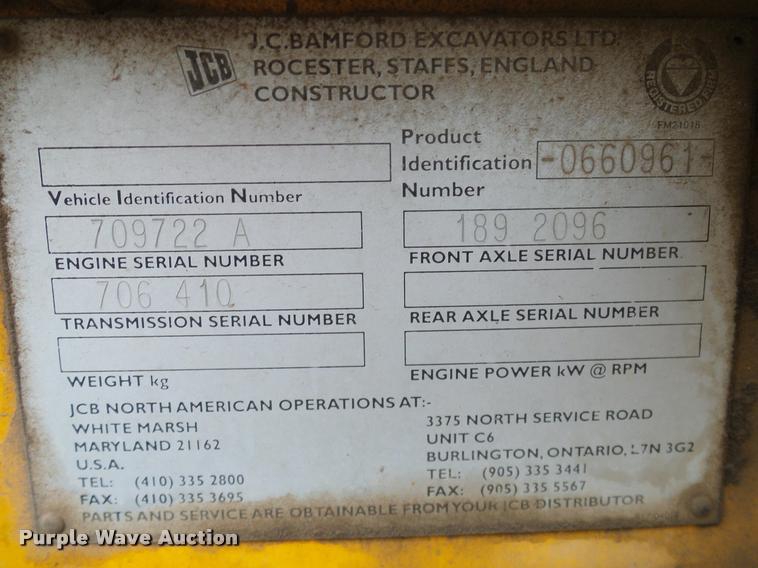 image for item DA6855 1995 JCB 930 forklift