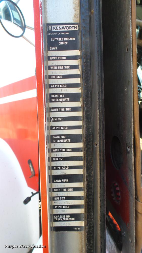 image for item DB3349 1983 Kenworth W900 dump truck