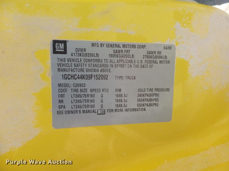 image for item DB4068 2009 Chevrolet Silverado 2500HD pickup truck