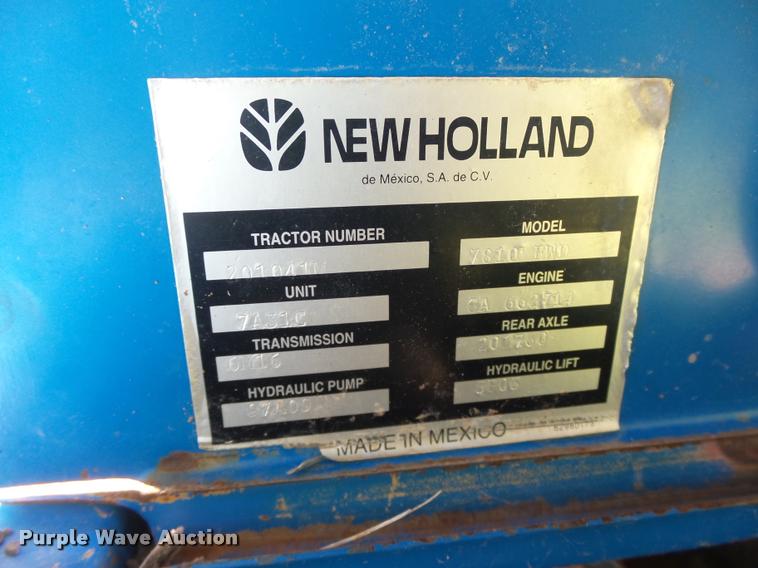 image for item DB4095 1997 New Holland 7810 MFWD tractor