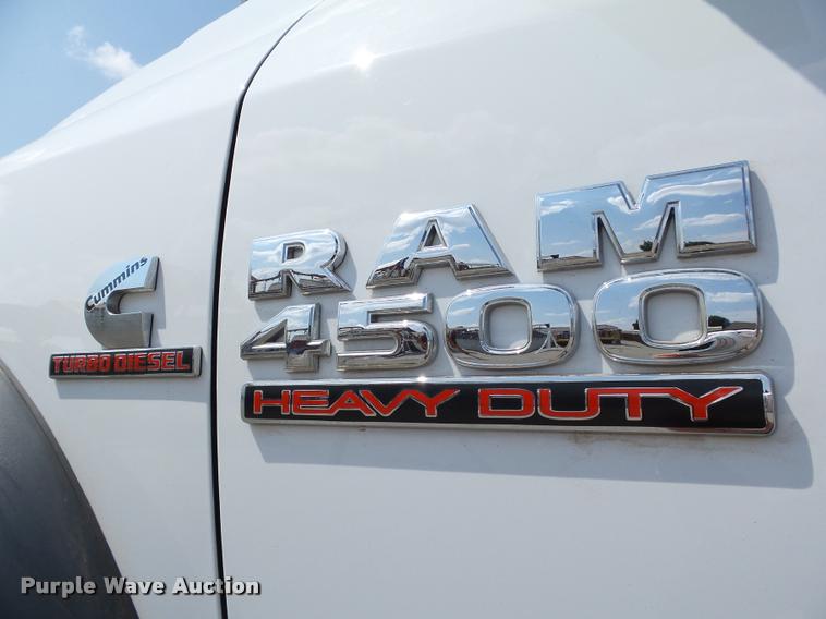image for item DB4116 2014 Dodge Ram 4500 flatbed truck