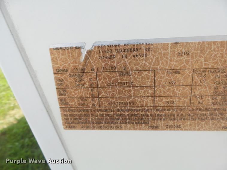 image for item DB5809 2003 Montana camper