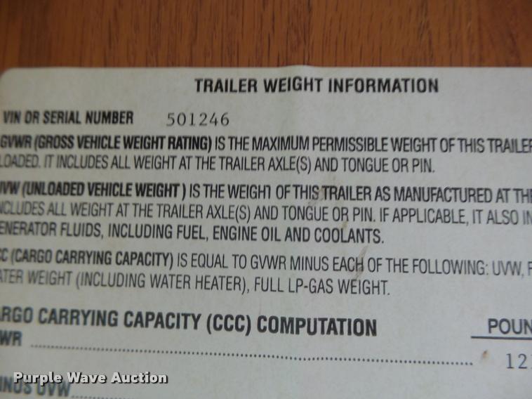 image for item DB5809 2003 Montana camper