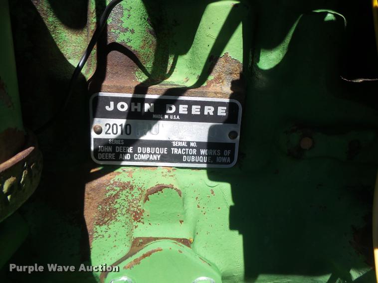 image for item DB5841 John Deere 2010 tractor