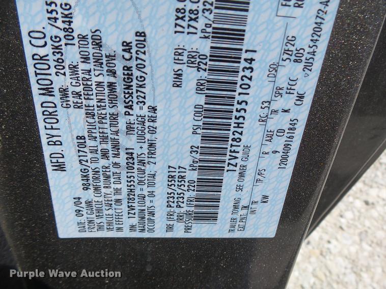 image for item DB5849 2005 Ford Mustang GT