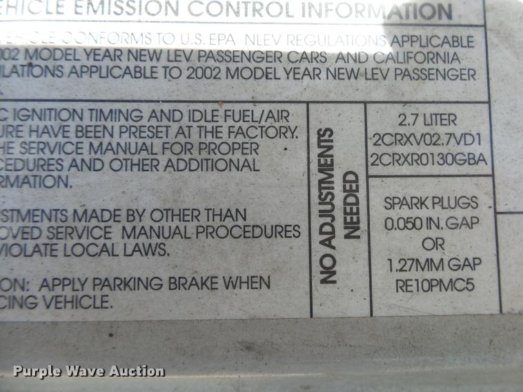 image for item DB7447 2002 Dodge Intrepid SE