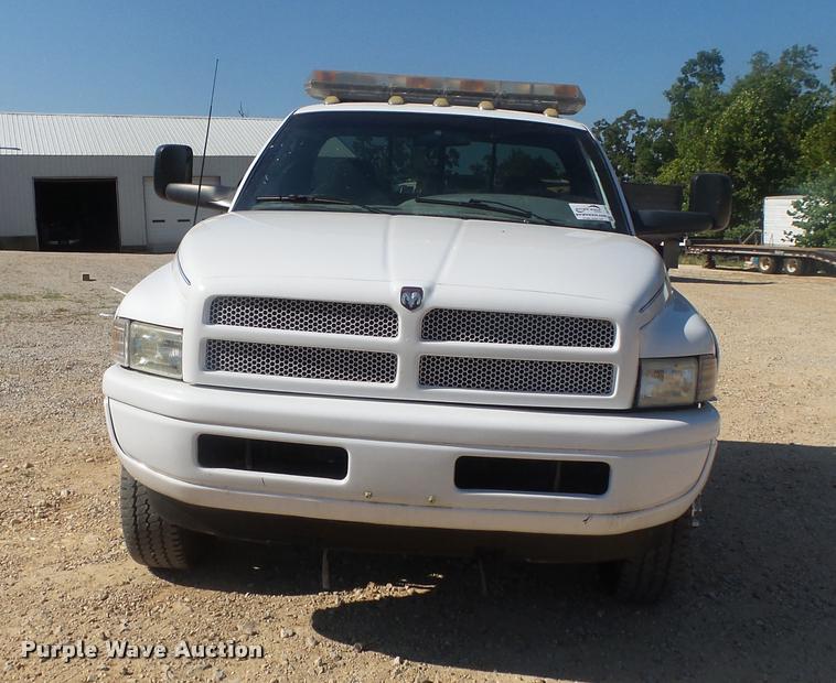image for item DB7451 1998 Dodge Ram 3500 flatbed pickup truck