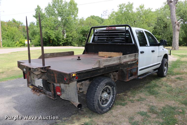 image for item DB9268 2004 Dodge Ram 2500 Quad Cab flatbed pickup truck