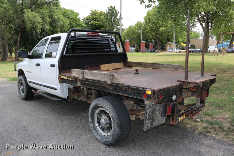 image for item DB9268 2004 Dodge Ram 2500 Quad Cab flatbed pickup truck