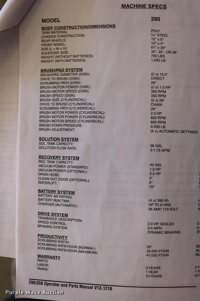 image for item DB9313 Tomcat 29 floor machine