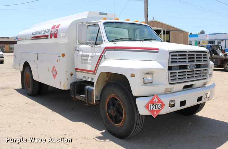 image for item DB9323 1983 Ford F800 fuel truck