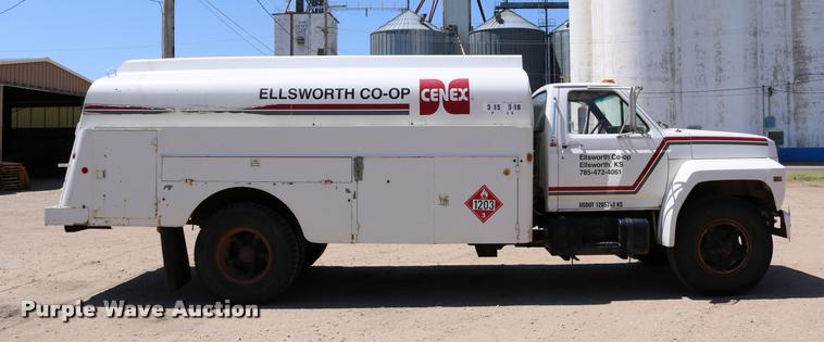 image for item DB9323 1983 Ford F800 fuel truck