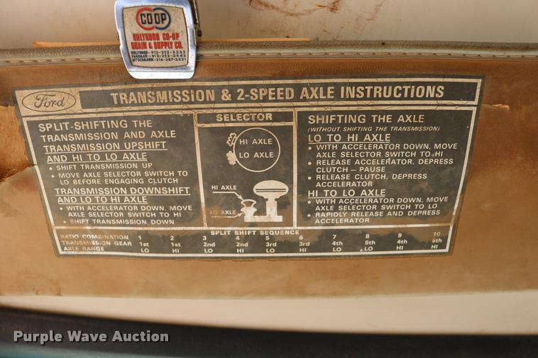 image for item DB9323 1983 Ford F800 fuel truck