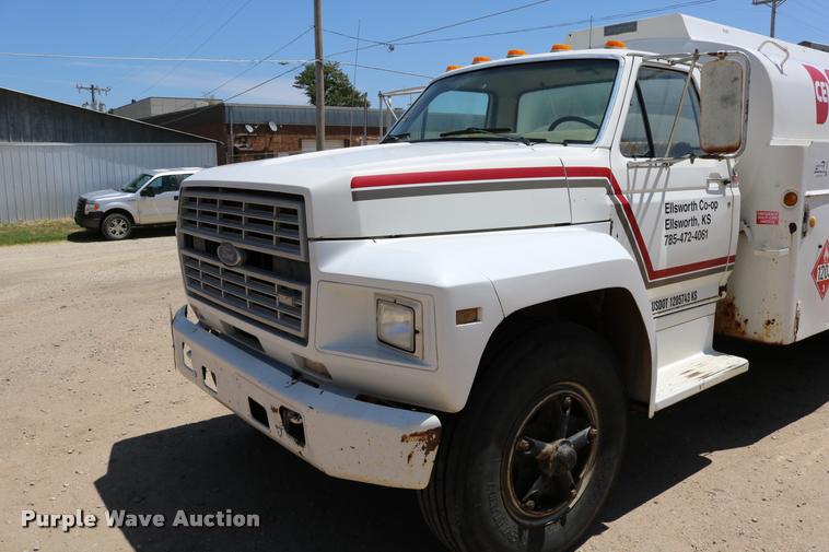 image for item DB9323 1983 Ford F800 fuel truck