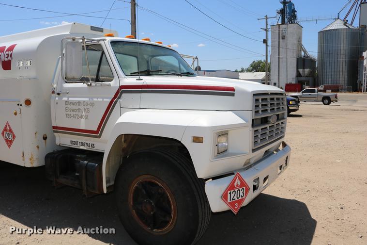image for item DB9323 1983 Ford F800 fuel truck