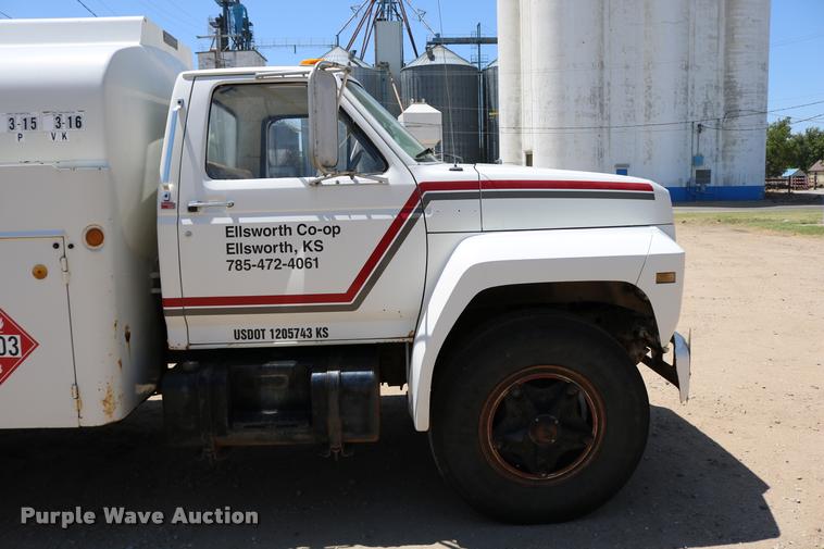 image for item DB9323 1983 Ford F800 fuel truck
