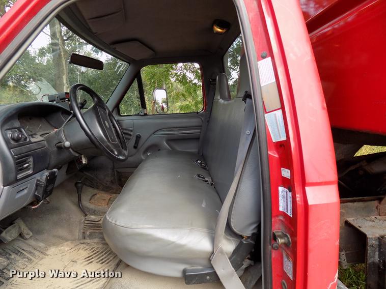 image for item DC4951 1997 Ford F350 Super Duty XL dump bed pickup truck