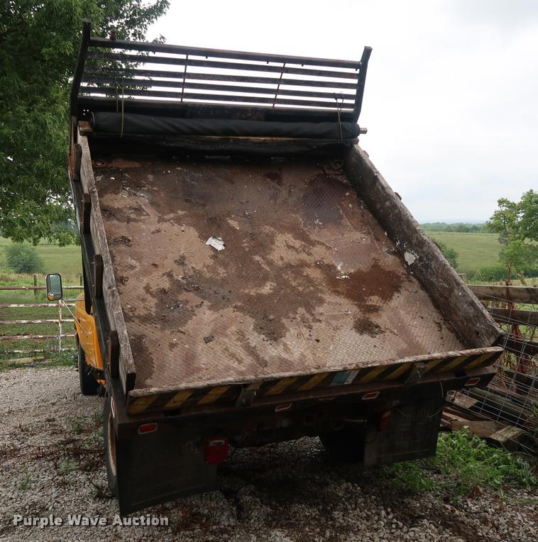 image for item DD1697 1994 Ford F350 dump flatbed pickup truck