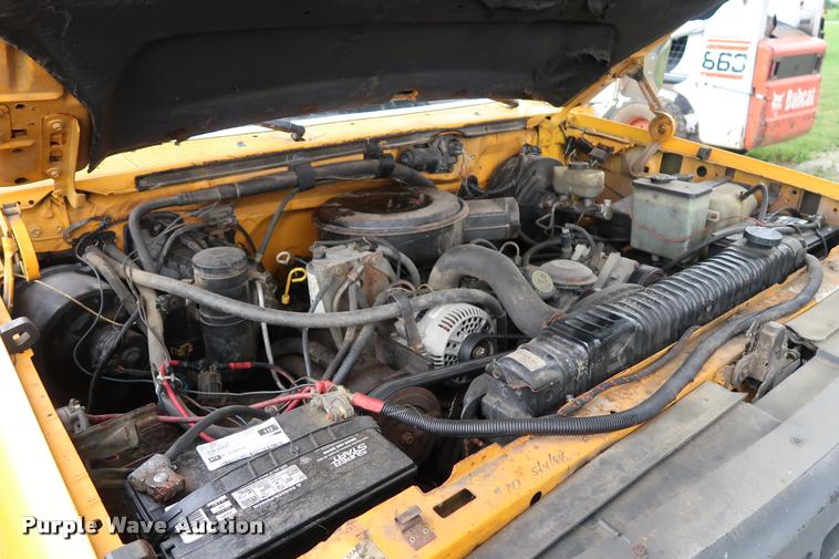 image for item DD1697 1994 Ford F350 dump flatbed pickup truck