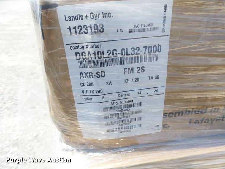 image for item DF9337 (3) pallets of electric meters