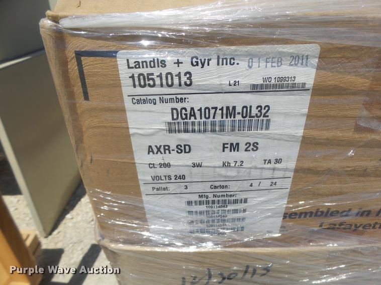 image for item DF9337 (3) pallets of electric meters