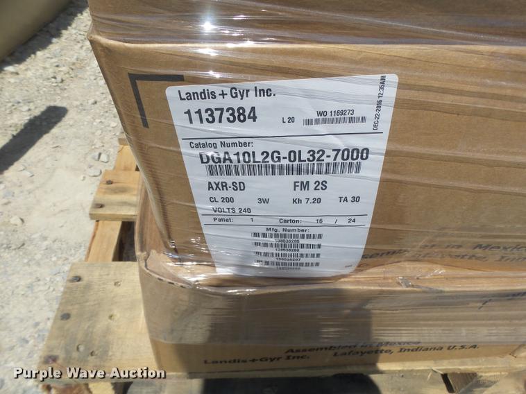 image for item DF9337 (3) pallets of electric meters