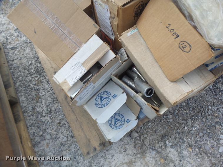 image for item DF9348 (3) pallets of electrical parts and supplies