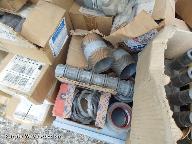 image for item DF9348 (3) pallets of electrical parts and supplies