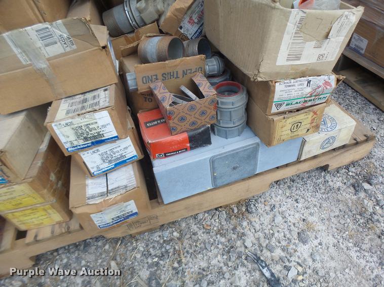 image for item DF9348 (3) pallets of electrical parts and supplies