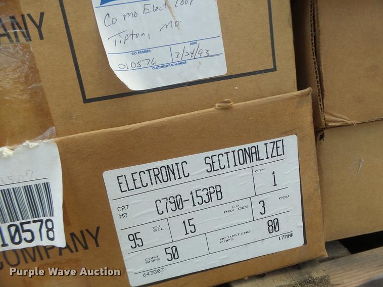 image for item DF9348 (3) pallets of electrical parts and supplies