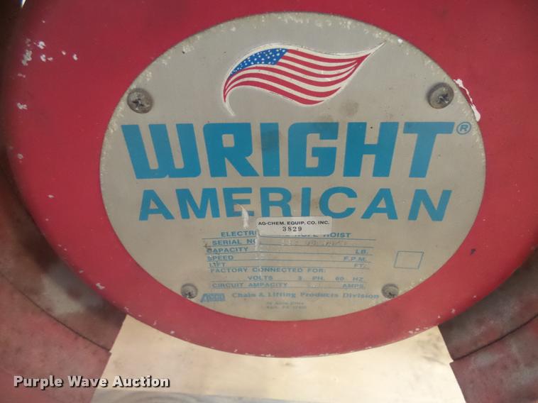 image for item DH9688 Wright American hoist
