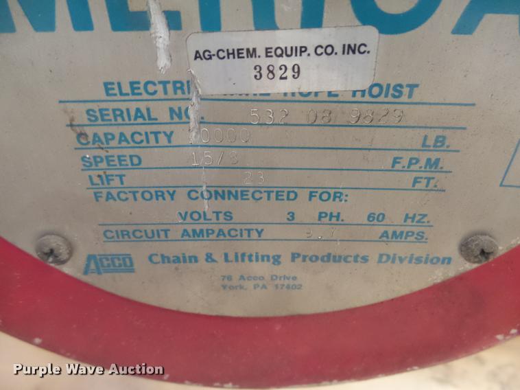 image for item DH9688 Wright American hoist