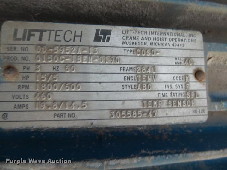 image for item DH9689 Shaw Box hoist